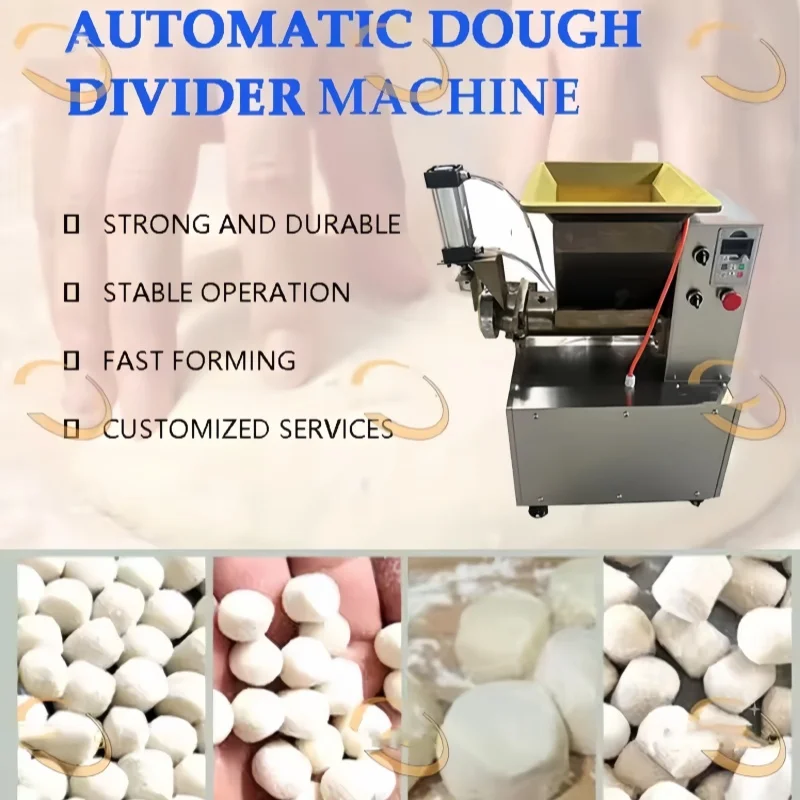 6000 pz/h Macchina per fare palline di pasta Macchina da taglio per estrusore di pasta Macchina per divisori di pasta per pizza Pane Biscotti Barra proteica