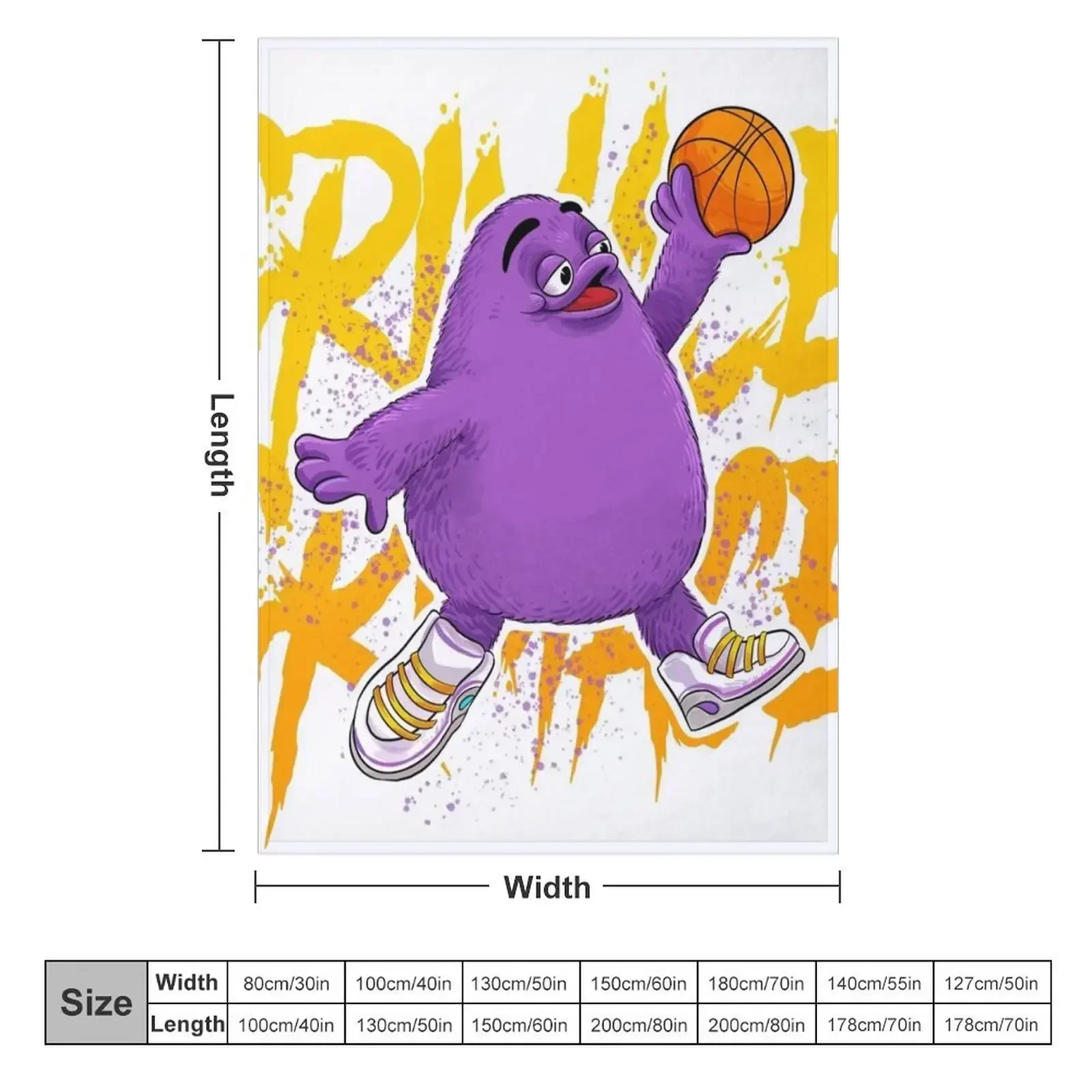grimace shake Throw Blanket Custom Sofas Decoratives Travel Sofa Vintage Blankets