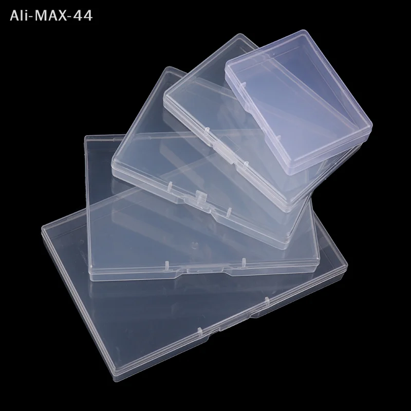Rectangular Transparent Plastic Box Translucent Dustproof Jewelry Storage Organizer Case Durable Strong Packing Container