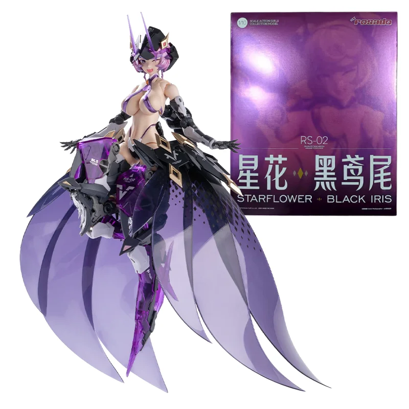 

Коллекционная фигурка Rosado RS-02 Starflower Black Iris: Официальная аниме-фигурка девушки-меха в стиле Earnestcore Craft, игрушка-декор, подарок