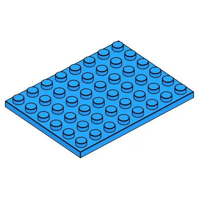MOC 100PCS 3036 Plate 6x8 Building Blocks House Board Adaptive Bricks Creative Toys Birthday Boys Girls Special Funny DIY Gifts