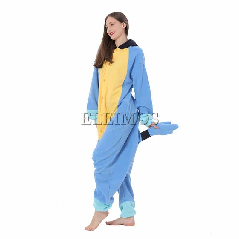 2025 anime traje adulto azul crianças laranja cão kigurumi macacão feminino masculino traje de halloween cosplay macacão presentes de natal