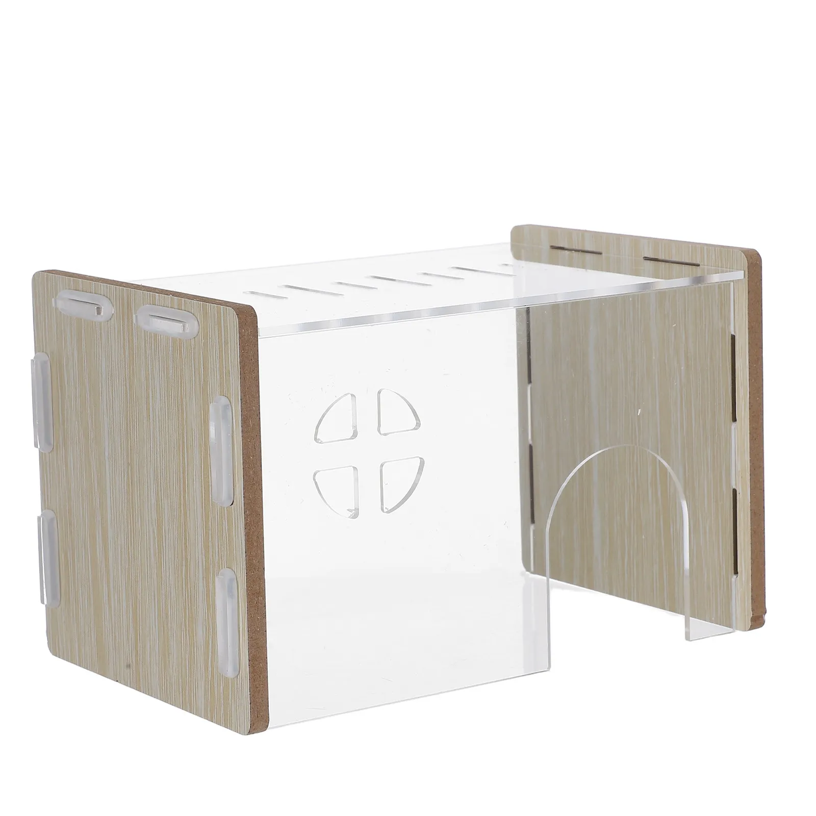 

Clear Hamster Platform Hideout Nest Indoor Hamster Hideaway House Chinchilla Hut Hiding House Hide Hamster Nest Household House