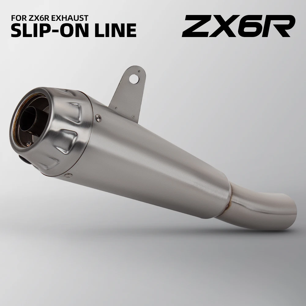 

Slip-on Line For Kawasaki Ninja ZX-6R ZX6R High Performance Motorcycle Exhaust Tail Pipe Stainless Muffler Escape Racing