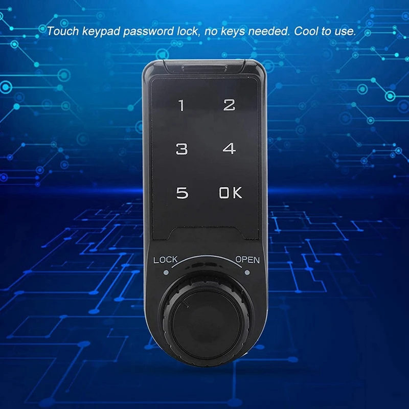 Armoire de sécurité électronique numérique, accès de porte, Psychcodé, clavier de contact, clé d'accès mot de passe, verrouille-A, 4 pièces