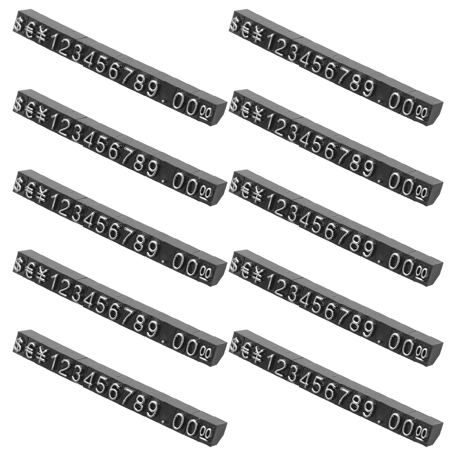 

10 Sets Price Signing Display Board Tag for Retail Blocks Displays Prices Jewelry Cube Stand