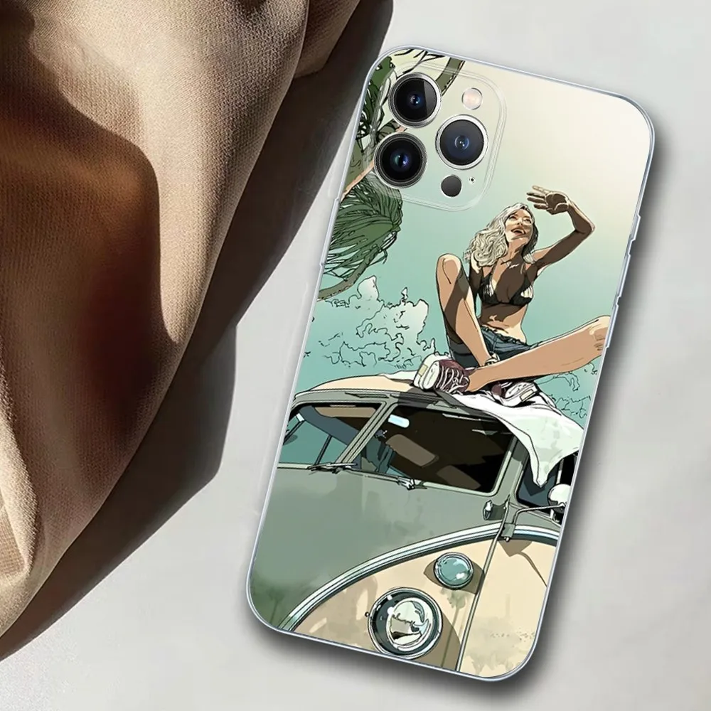 Combi Van Surf Phone Case For IPhone 14 11 12 13 Mini Pro XS Max Cover 6 7 8 Plus X XR SE 2020 Funda Shell