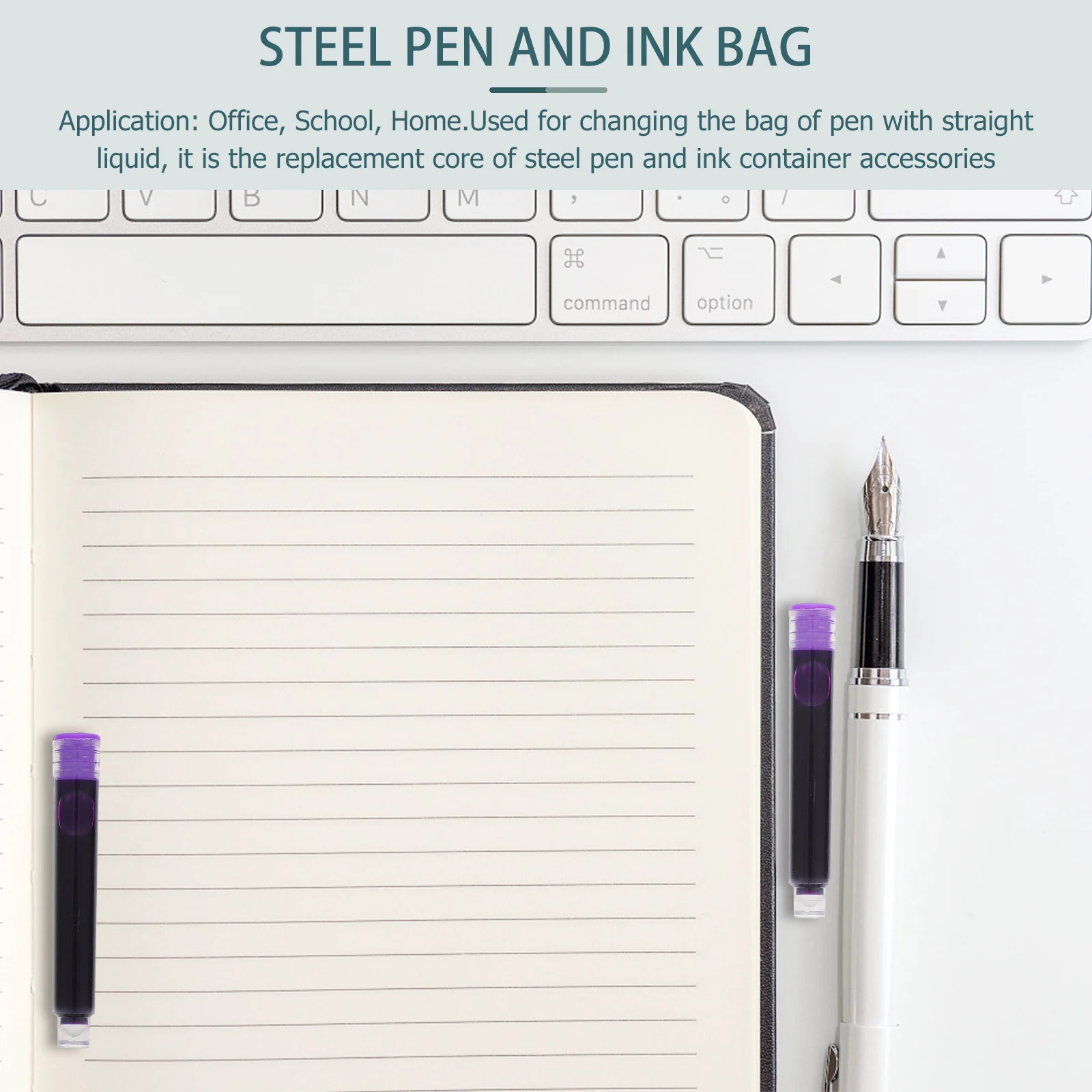 

50pcs Erasable Colorful Ink Refills For Fountain Pens Smooth Students Stationery Ink Absorption Device Refill Tool