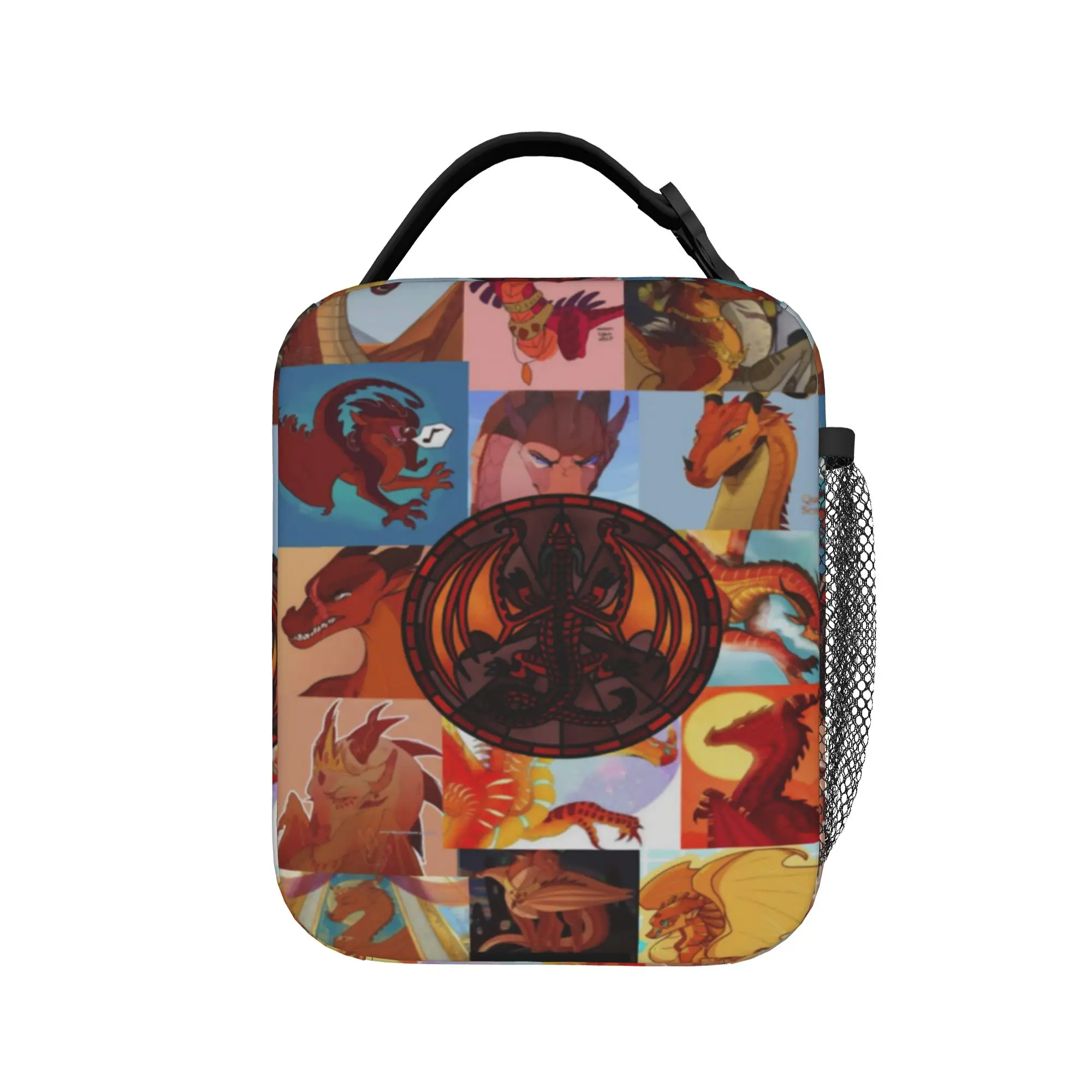 Wing Of Fire dragon Merch Insulated Lunch Bag For Work  Food Container Reusable Thermal Cooler Lunch Box