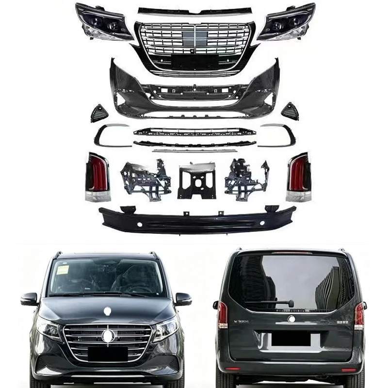 Old to New Facelift Conversion Body Kit for  Vito V Class W447 2016-2024 Upgrade to 2025 V300 Exterior Tuning Parts