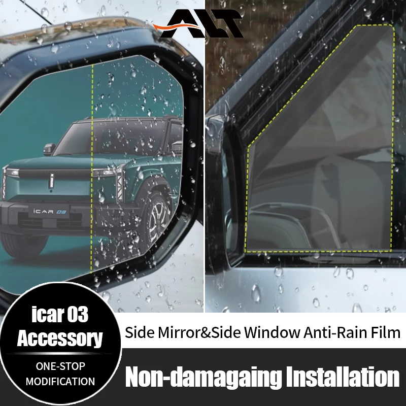 

For Chery ICAR 03 Jaecoo J6 Side Mirror Window Anti-Rain Film Waterproof Anti-Fog Protective Sticker Car Accessories