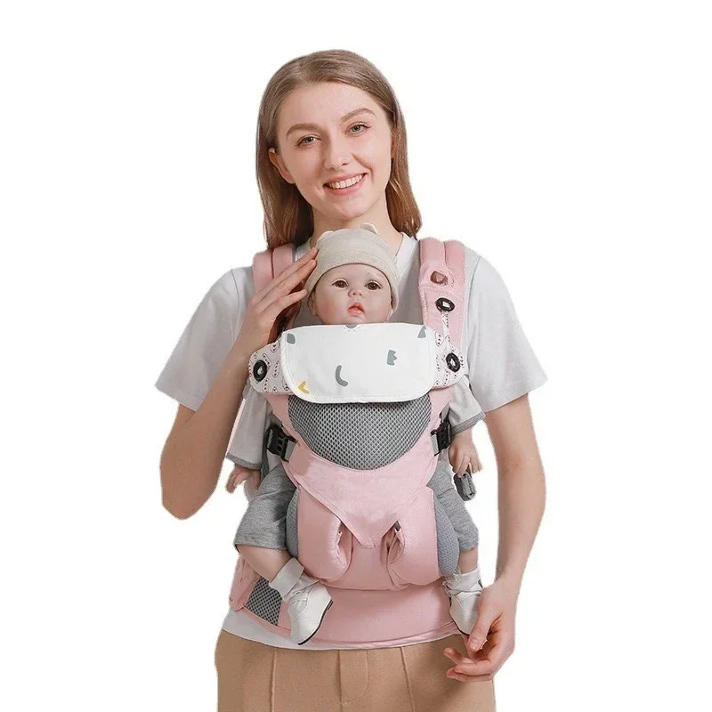 Baby strap baby holding artifact horizontal children shoulder baby out front