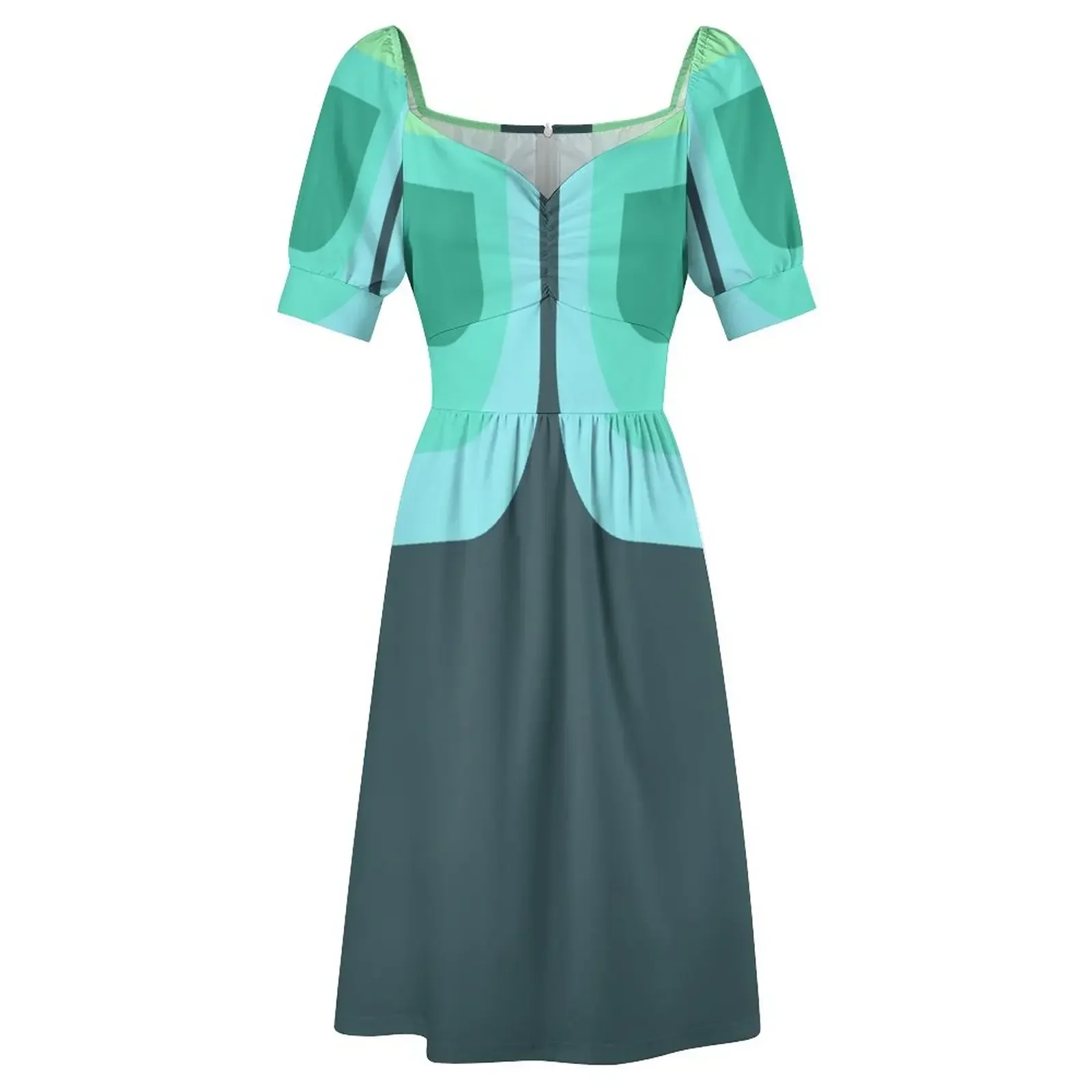 Jolly June Vestido de manga corta Vestidos de fiesta para mujer Vestido de verano para mujer