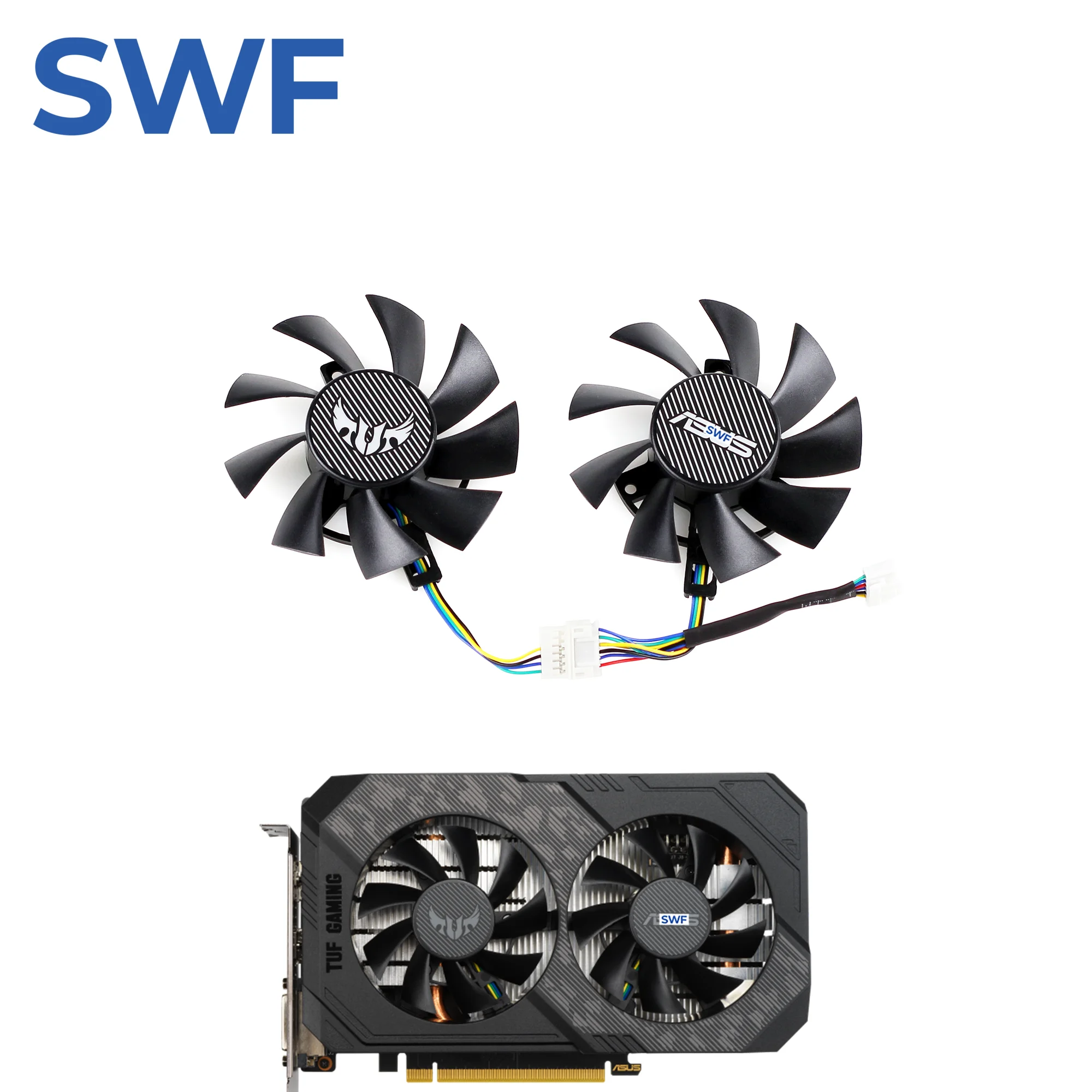 75MM FD8015U12D FD8015U12S Cooling Fan For ASUS GTX 1660 Ti RTX 2060 TUF GAMING OC Graphics Card Fan PLA08015S12HH T128015SU