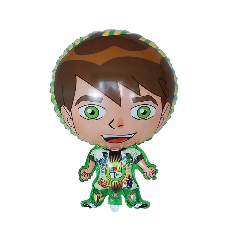 Ben Boy Balloons Cartoon Movie BEN10 Green Foil Balloons Happy Birthday Party Decorations Supplies Game Kids Favors Globlos