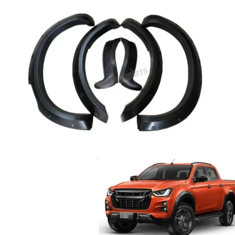 

Auto 4x4 Body Parts Bolt -on Side Wheel Flares Trims Arches Dmax 2020 Pickup