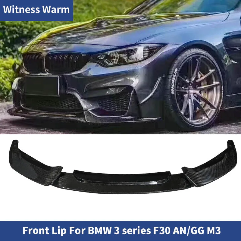 F30 An M3 Carbon Fiber Front Lip Splitter Car Styling for Bmw 3 Series F30 M3 320i 328i 335i Front Shovel 2012-2018