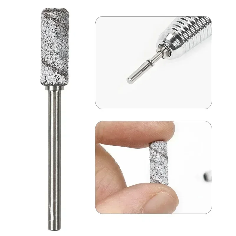 3.1MM Mini taśmy szlifierskie do paznokci wał 3/32 "wiertła do paznokci opaski piaskowe martwa skóra modzele Manicure żel do usuwania polerowanie narzędzia do paznokci