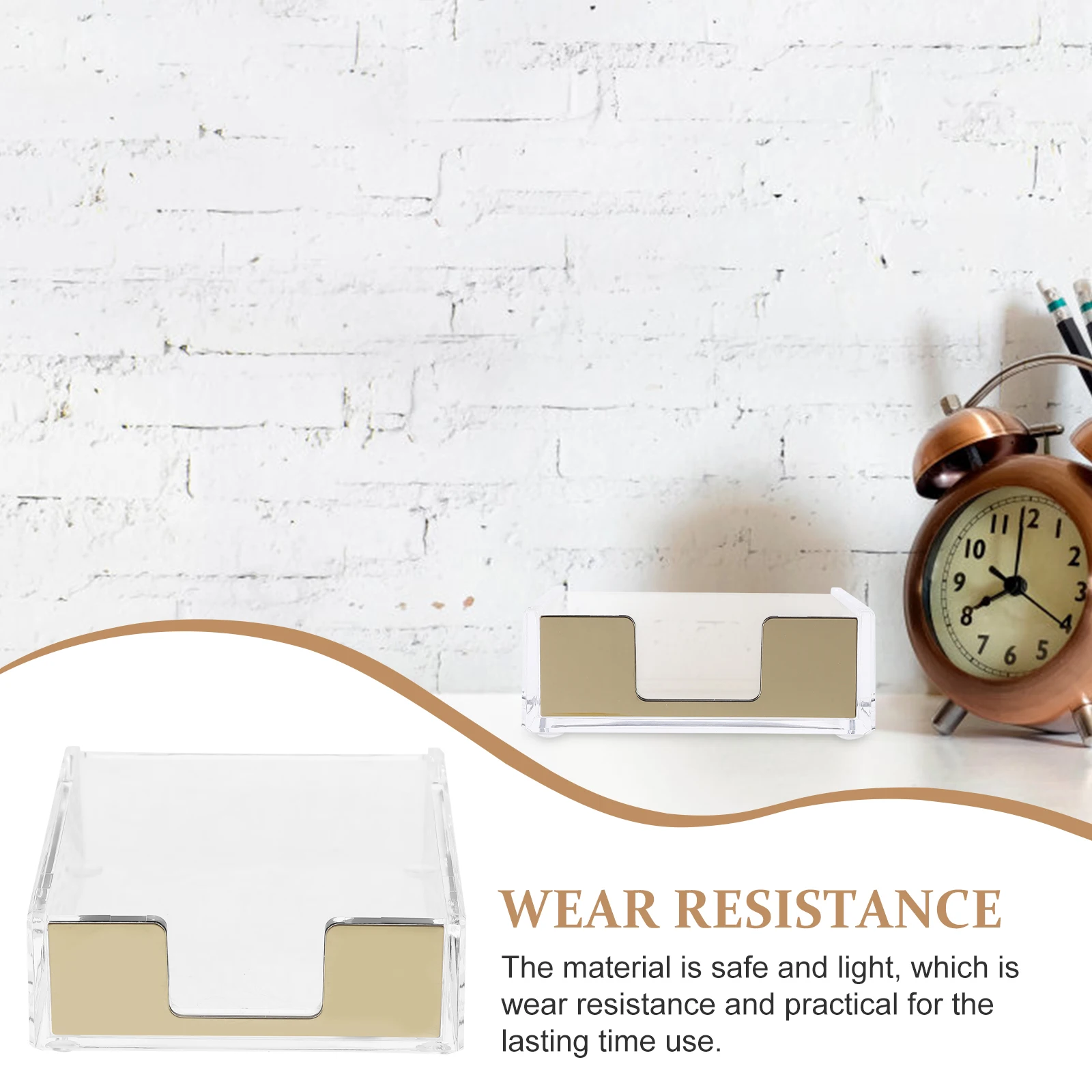 

Stick Note Pad Holder Clear Memo Note Holder Desktop Organizer Memo Pad Dispenser Office Storage Organizer Office Supplies