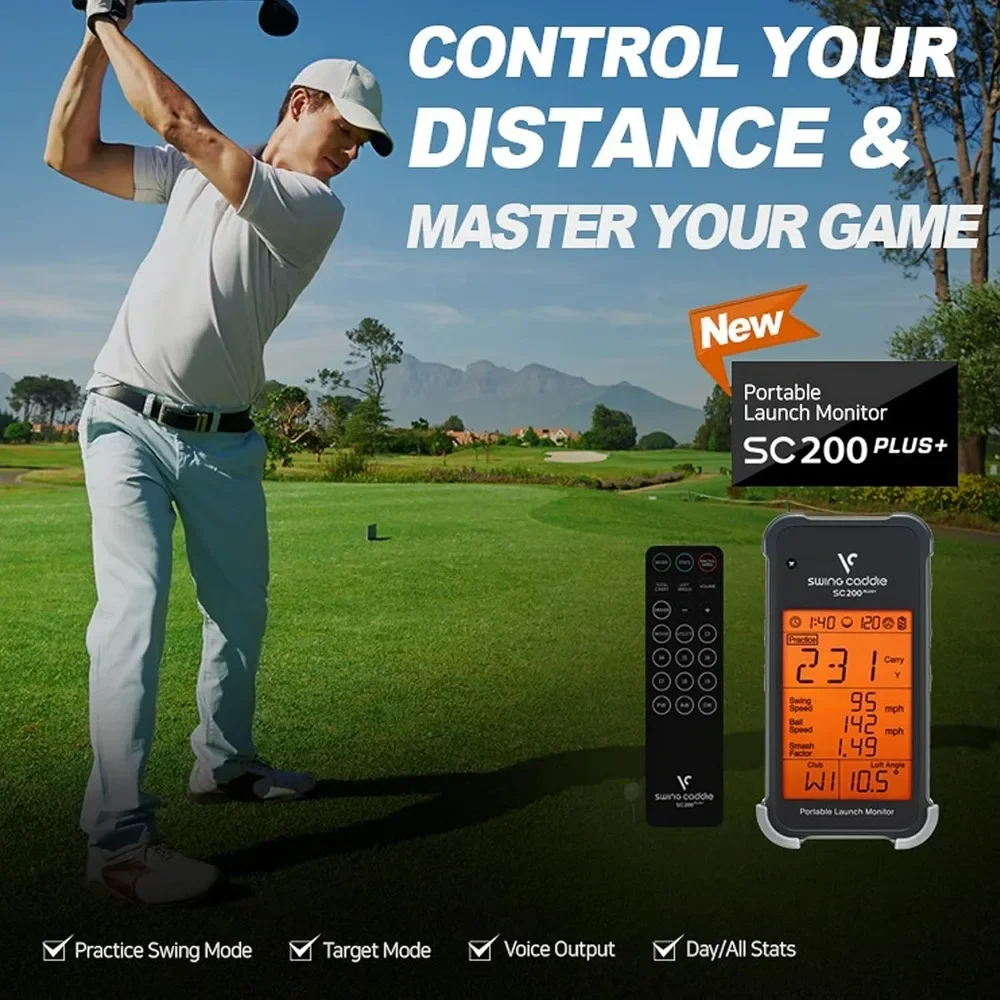 Portable Golf Launch Monitor and Swing Analyzer with Real-Time Shot Data Tracking /Up to 20 Hours Battery Life