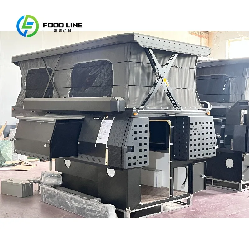 Customized Multi Functional Truck Camper With Gear Rack And Side Awning For Overland Adventures Bulk Purchase Price