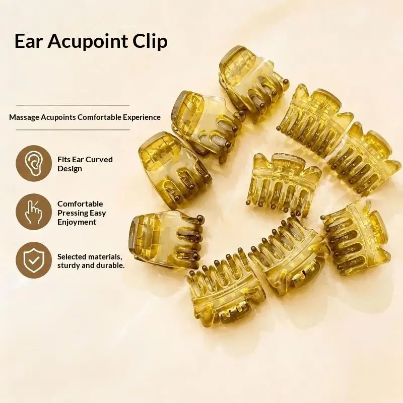 Minimalist Plastic Hair Claw Clips Non Slip Portable Acupressure Ear Hair Clips Hair Gripper Women Girls