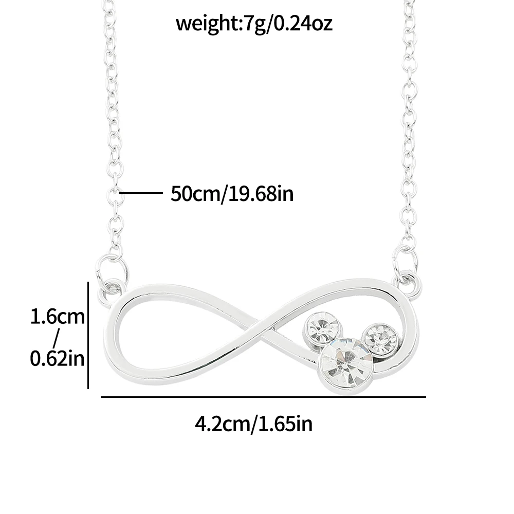 Disney Cute Mickey Mouse Collection Necklace Women Chain Necklace Fine Jewelry Clavicle Choker Ideal for Birthday Gift