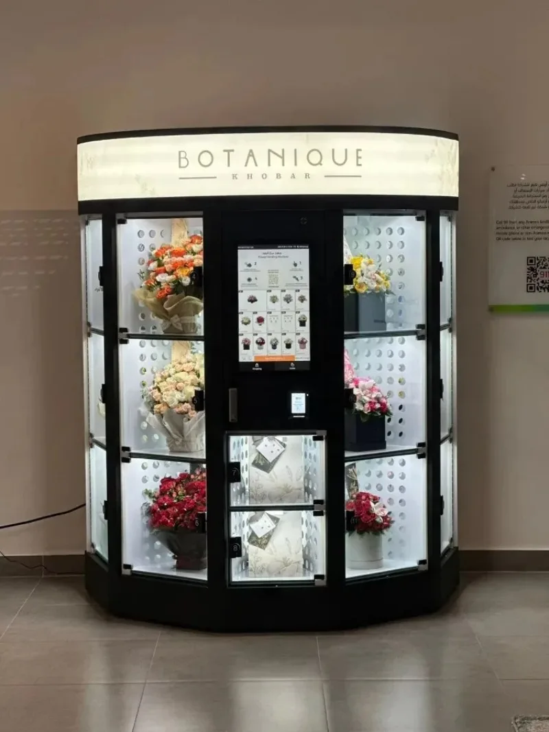 Vending Machine Supplier Flower Vending Machine with Humidifier 2-4 Degree Cooling System Perfect Living for Flowers