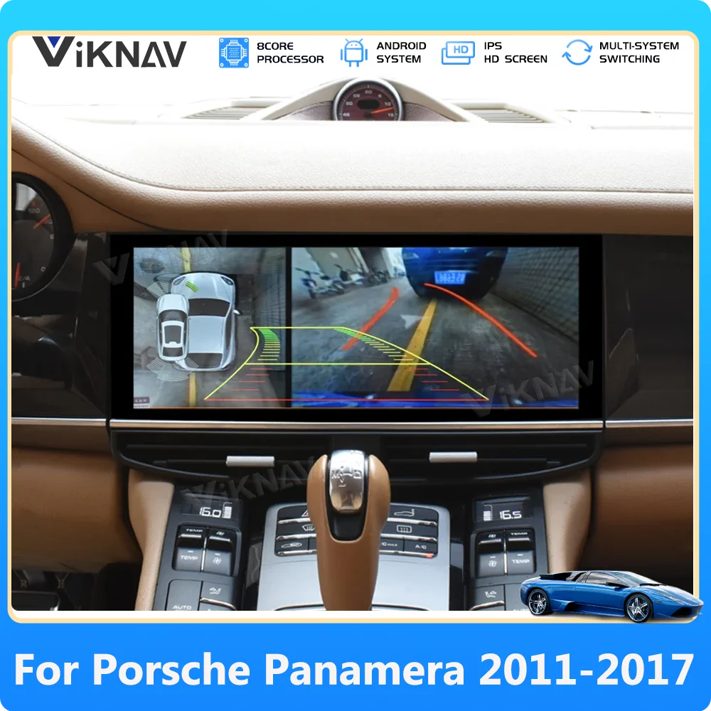 

Обновление Viknav Android автомобильный радиоприемник для Porsche Panamera 2011-2017 беспроводной CarPlay Android Auto GPS навигация мультимедийный плеер