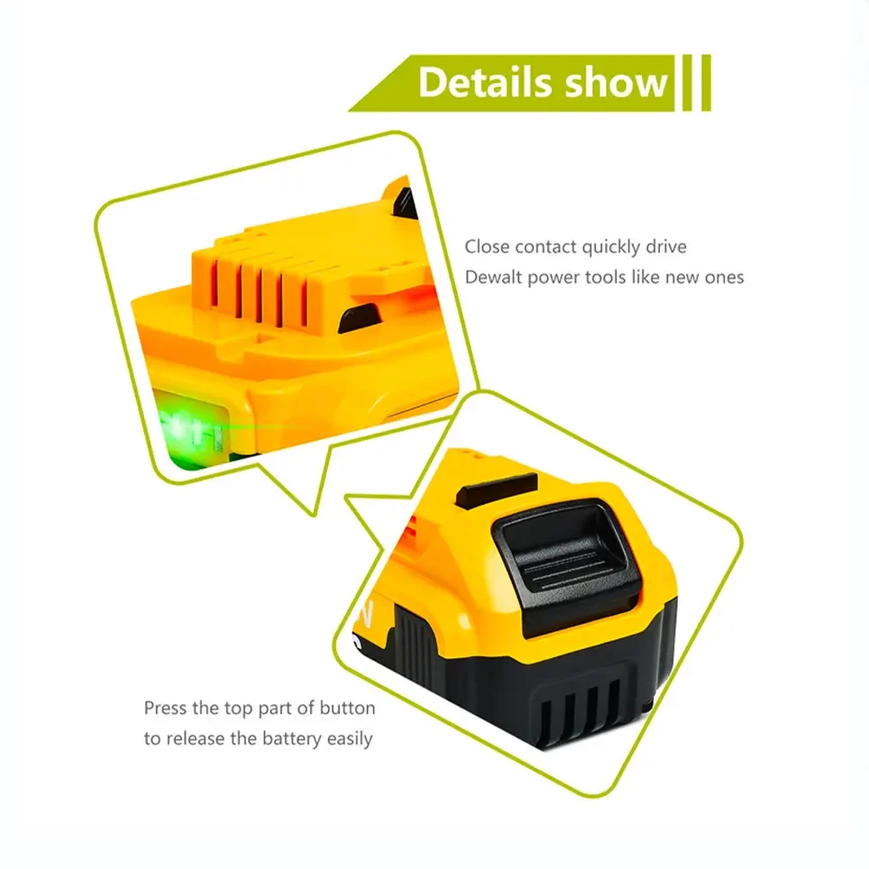 20v 6ah max Lithium batterie Elektro werkzeug Ersatz für Dewalt dcb184 dcb181 dcb182 dcb200 20V Lithium batterie