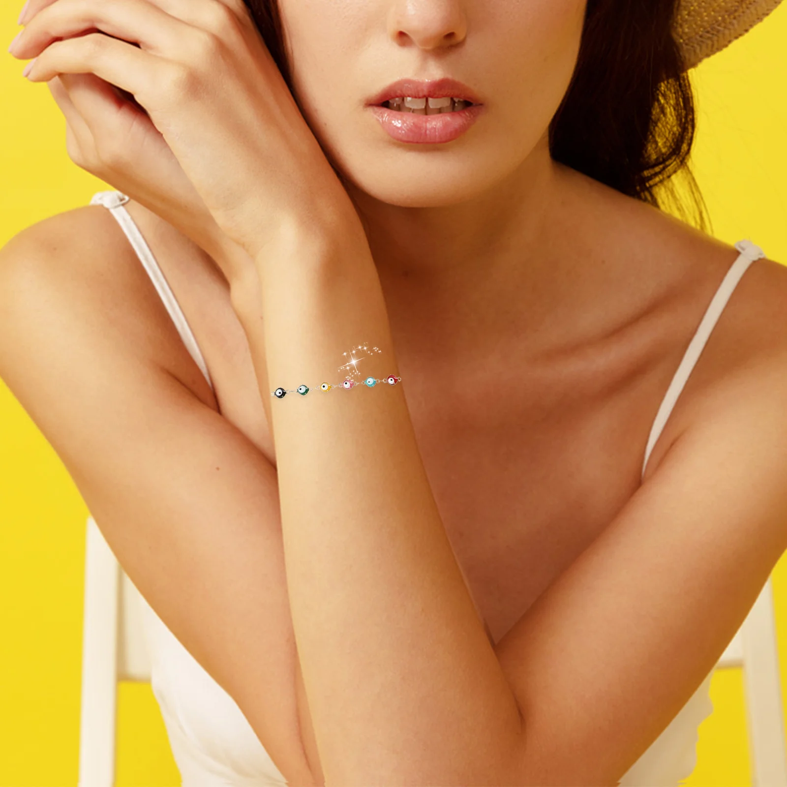 

1 м цепочка от сглаза из нержавеющей стали, антикоррозийная подвесная цепочка для самостоятельного изготовления ювелирных изделий, устойчивые к коррозии аксессуары из бисера