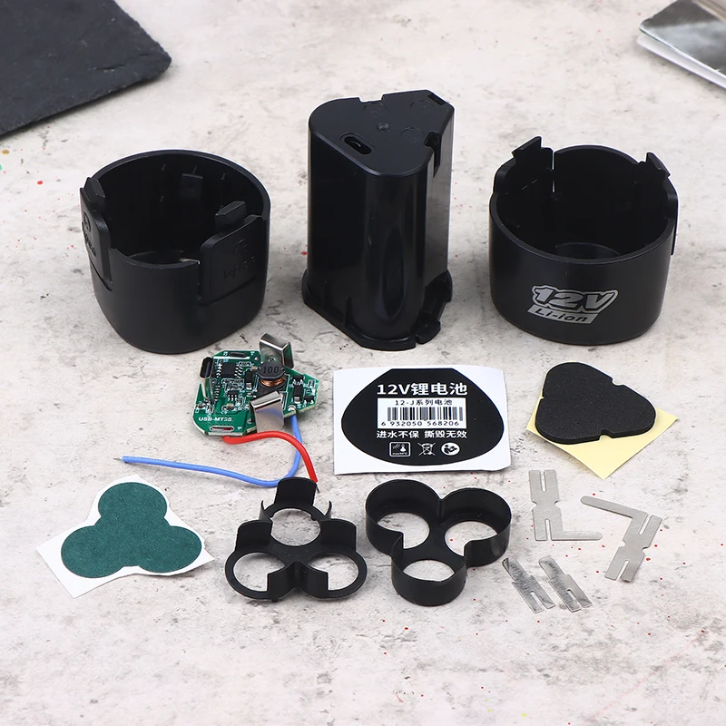 

Аккумулятор литиевый 12В 3 элемента 20А 18650 с зарядкой Type-C для угловой шлифмашины, электродрели, шуруповерта, запасной аккумулятор Mak