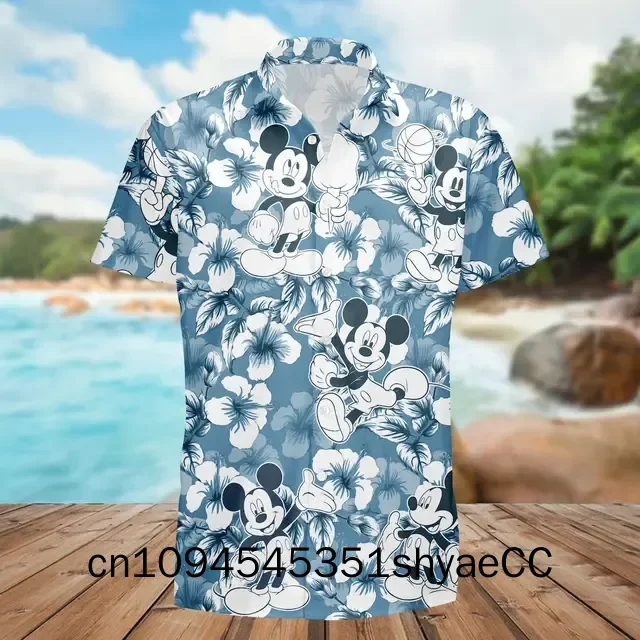 Mickey Mouse Tropical Hawaiian Shirt Disney World Aloha Shirt Disneyland Shirt Kids Disney Shirt Disney Rock And Roll Shirt