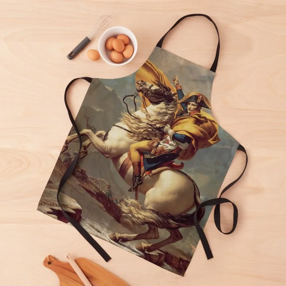 Napoleon Crossing the Alps: Jacques-Louis David Apron Women's Dresses Kitchen Things And For Home Apron