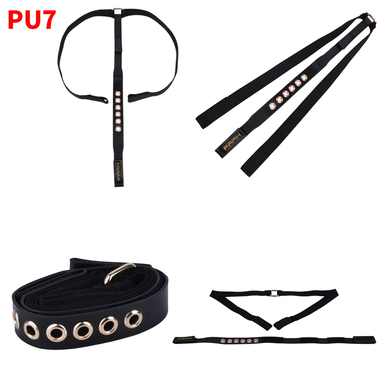 FRRK BDSM Femboy Chastity Belt PU Leather Multi-Style Penis Lock Assisted Restraint T-Pants Adult Game Erotic Accessory For Men image 6
