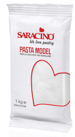 Sugar mass for modeling White White Model Paste 1kg - Saracino