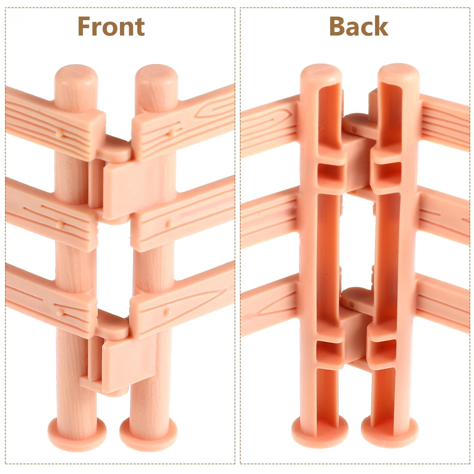 50 pcs Farm Corral Panel Accessories Barn Animal Figures Props Farm Fence Barn Fence Fencing Panel Accessories Handicraft