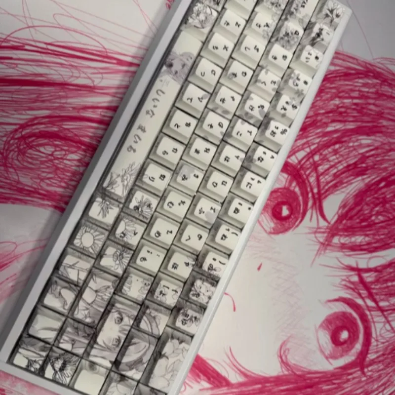 Herald68-Ultra Aluminum Magnetic Axis Keyboard Kit Custom RGB Keyboard Accessories 68 Precision 0.01 Esports Gaming Equipment