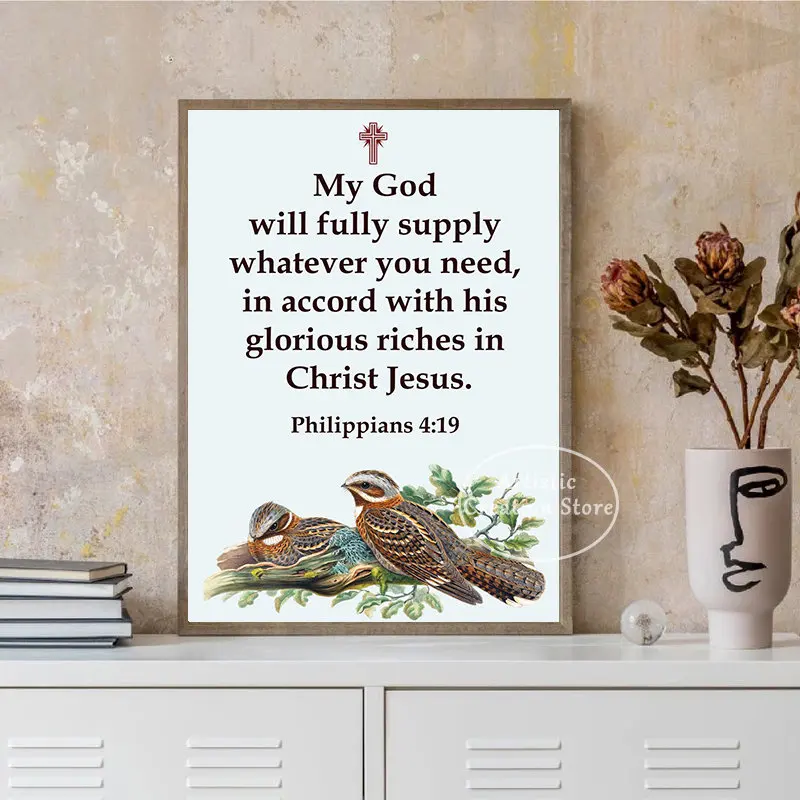 Holy Bible Psalms Poster Bible Quote Isaiah Book of Jeremiah  Prints Canvas Painting Wall Pictures for Living Room Home Decor