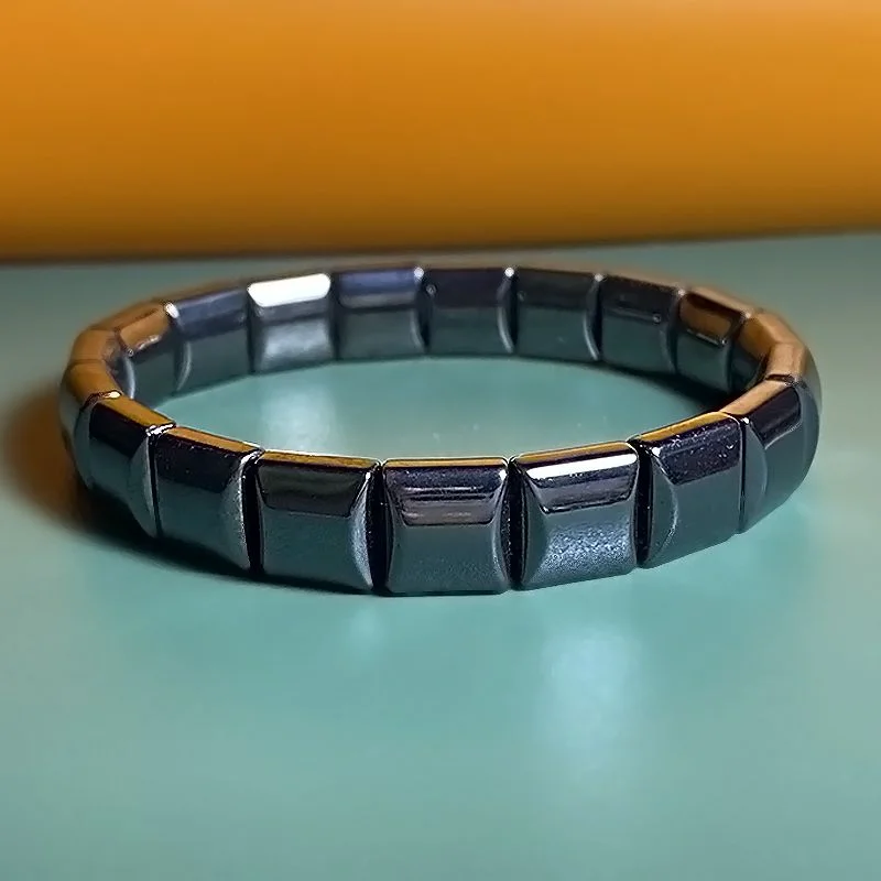

Natural Terahertz Bracelet for Men and Women, Simple and Fashionable.