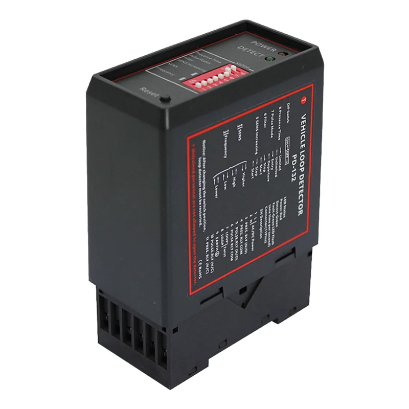 2X PD132 Single Channel Inductive Vehicle Loop Detector For Car Parking Lot Vehicle Loop Detector ENGLISH VERSION-Y41A