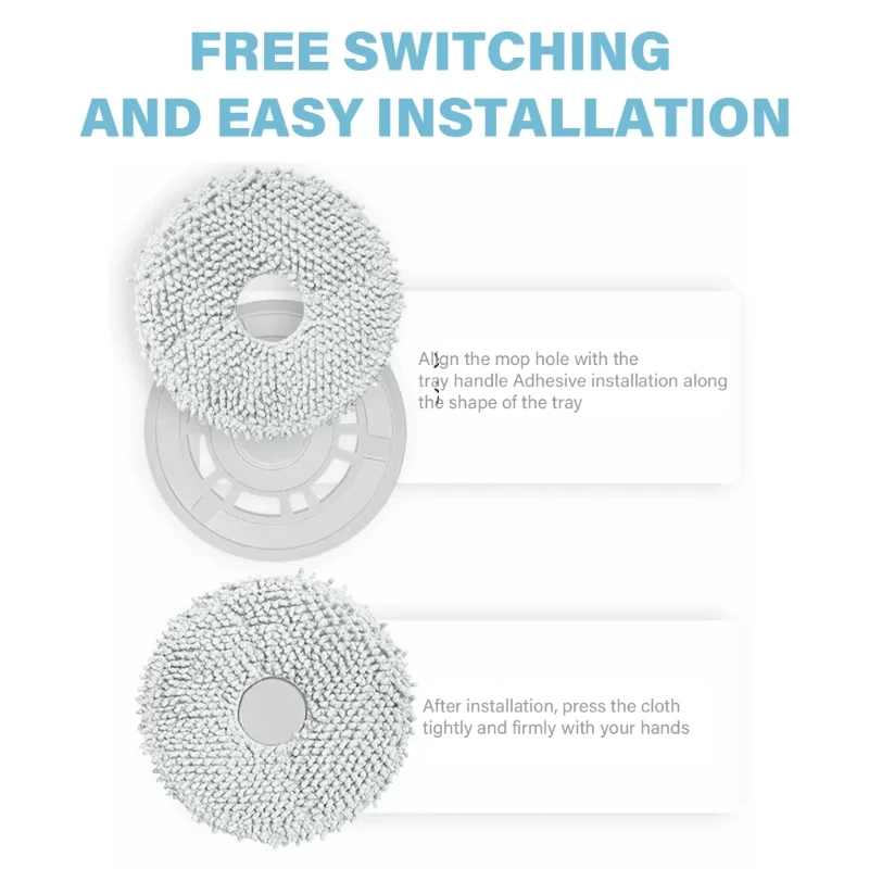 อุปกรณ์เสริมสำหรับตัวยึดผ้าสำหรับ T30 หุ่นยนต์เครื่องดูดฝุ่นกวาด Mop