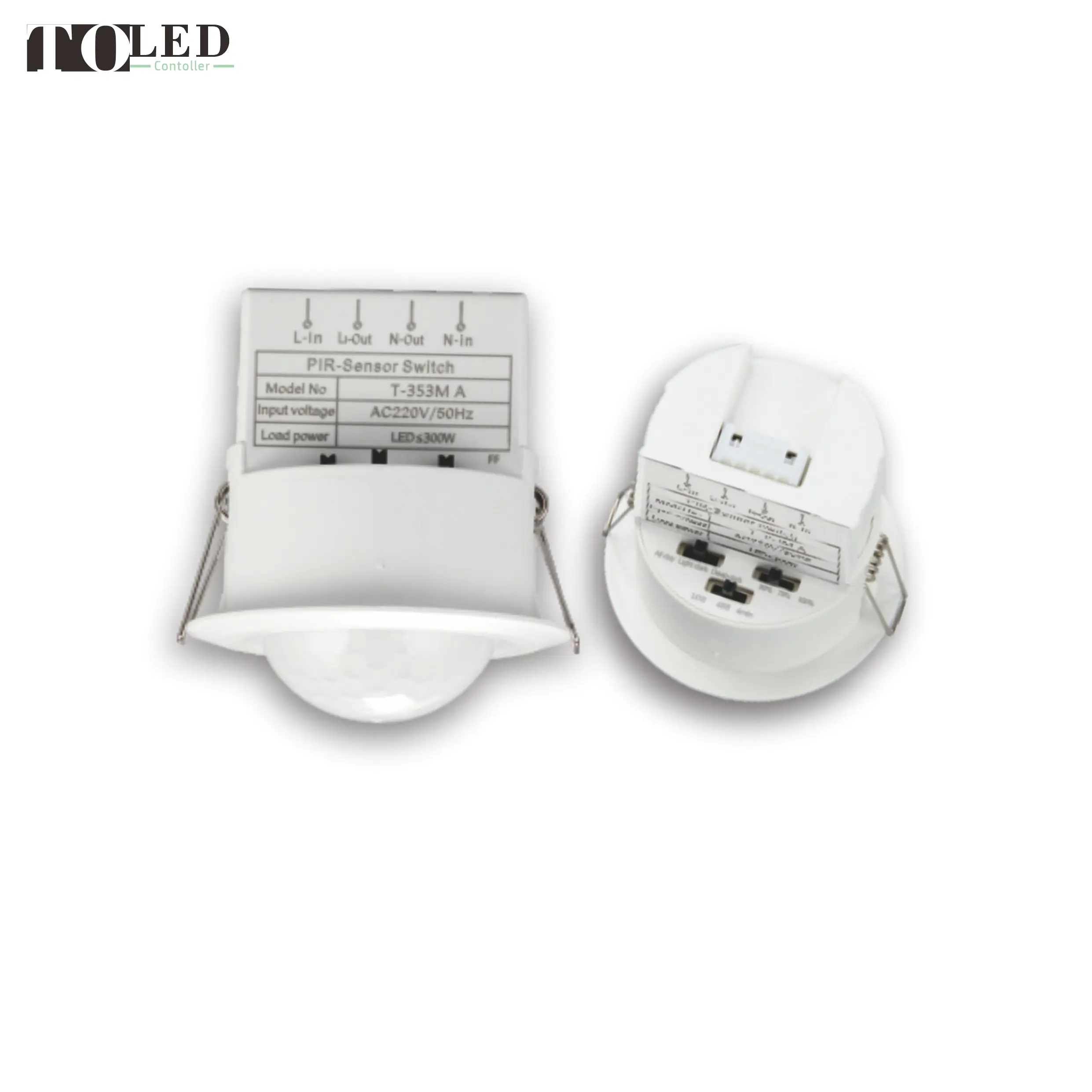 AC PIR-Sensor Switch Remote Control Mini Controller for Ceiling Down Bulb Tube  Garage Light