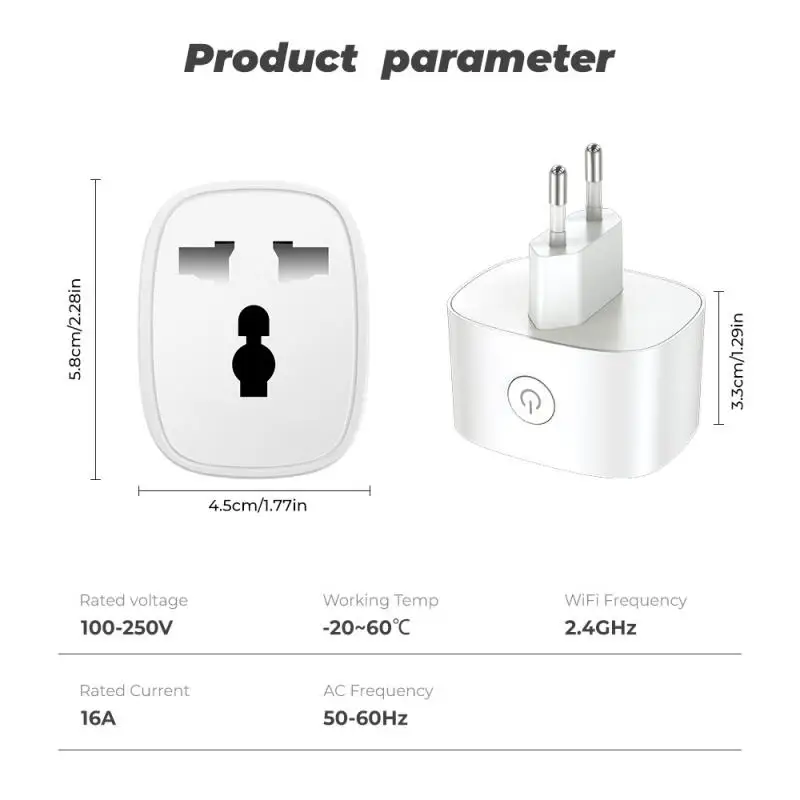 スマートwifiプラグ,エネルギーモニター,ワイヤレス制御ソケット,タイマー機能,Alexa, Google Home, EU, UK, 16Aで動作