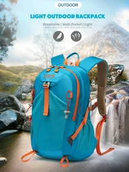 Outdoor Hiking Backpack Sports Lightweight Waterproof Climbing Camping Travel Nylon Rucksack Cycling Running Pack Bag ﻿