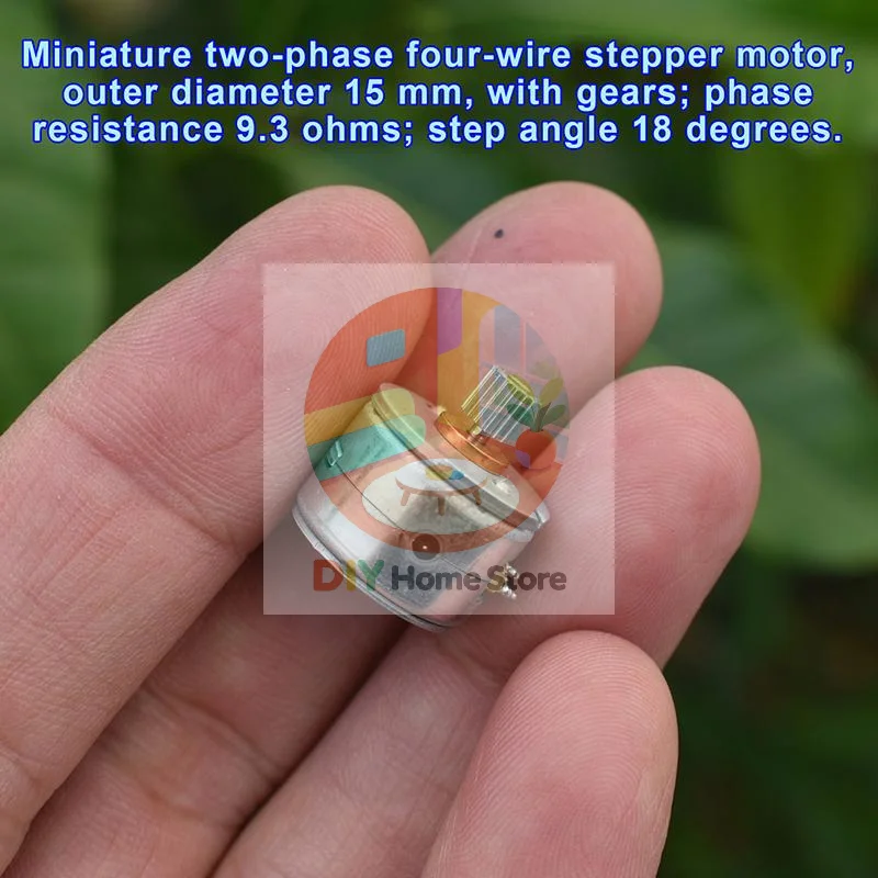 1/3Pcs Mini DC 5V Stepper Motor 15mm 2-Phase 4-Wire Metal Gear High Torque for Toy Modification DIY Projects