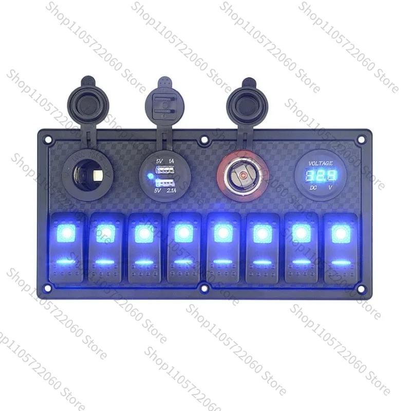 For Marine Switch Panel, Yacht RV Modification Accessories, Waterproof Rocker Switch Control Panel