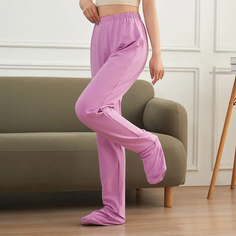 

Плюшевые штаны для взрослых и детей с чехлами для ног, удобные брюки для пар «все включено», открытые чехлы для ног, теплые домашние спальные штаны ABDL