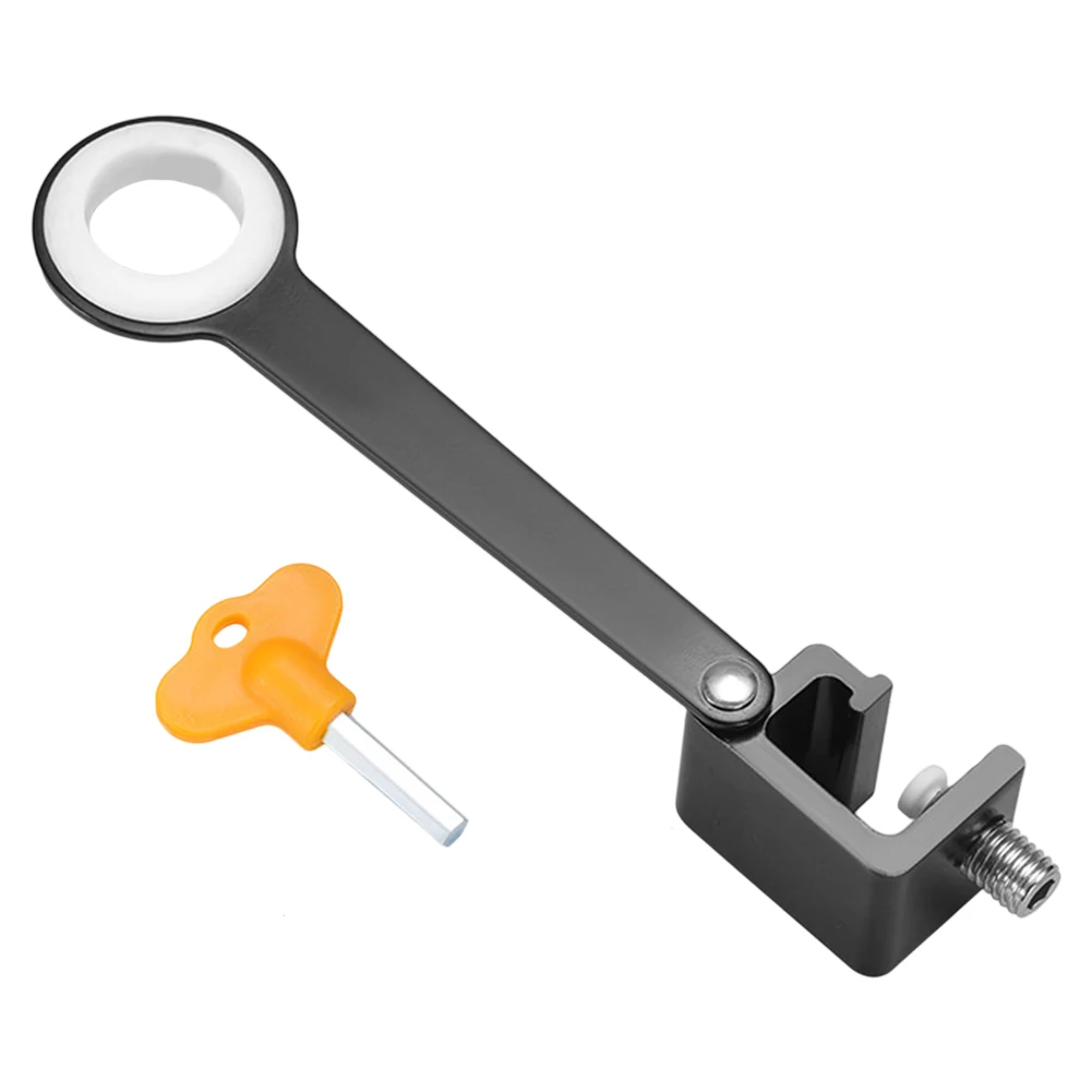Home Office Window Aluminum Alloy Stoppers Easy Lock With Key Fits 15mm Window Tracks Easy Installation Window Lock