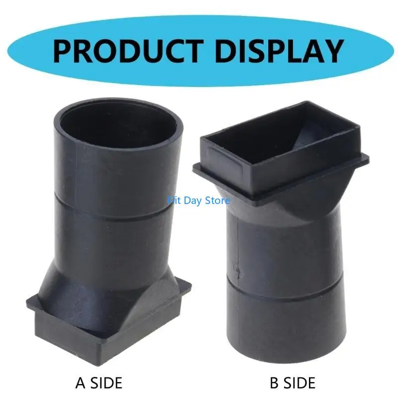 Tubería conducto aire F92C universal 38 mm para ventilador barbacoa 110x110x28 mm 12v 24 V.